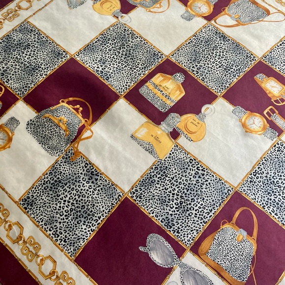 LUXURY theme vintage silk scarf - Picture 2 of 9